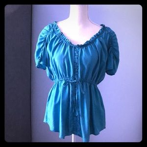 100% Silk Anthropologie Lil blouse